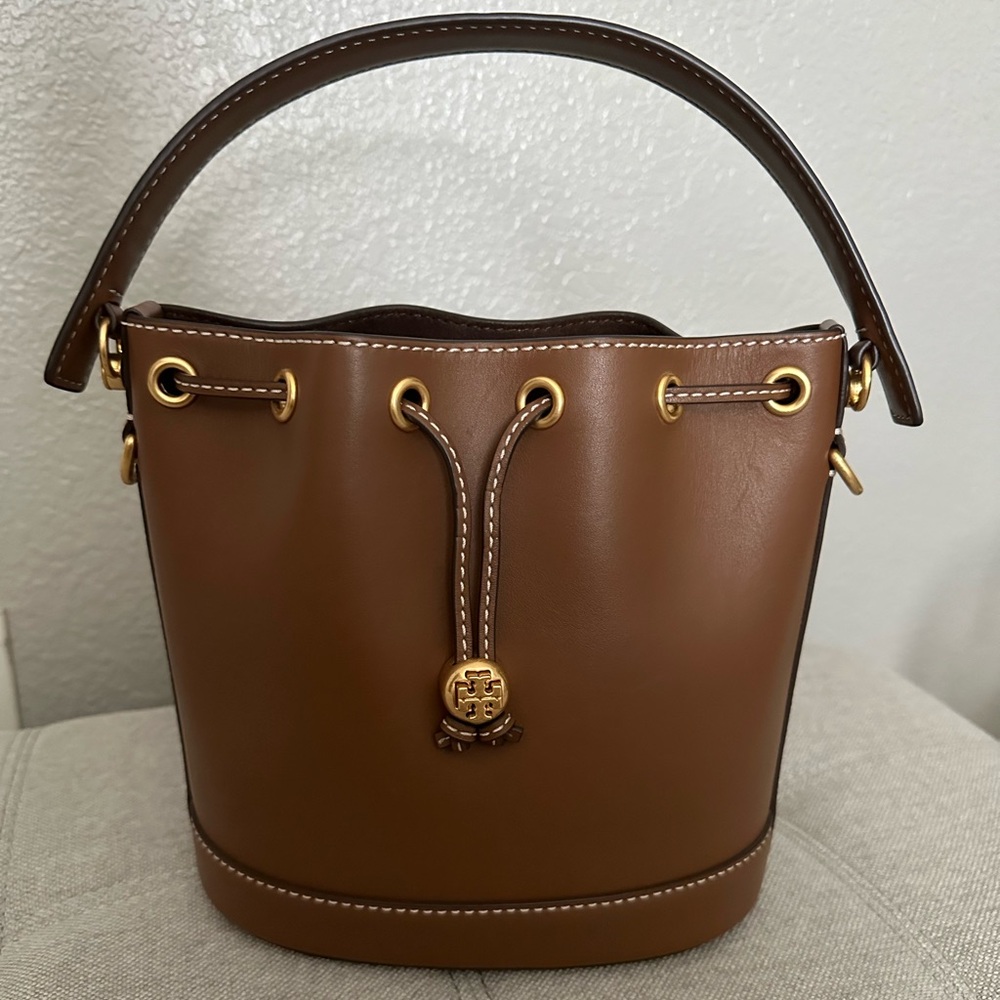 Tory Burch leather bucket bag